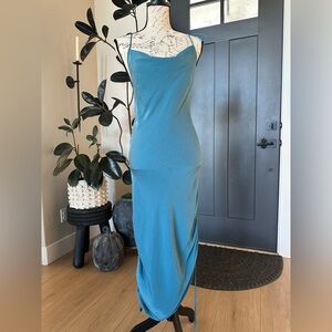 Teal Slip Dress